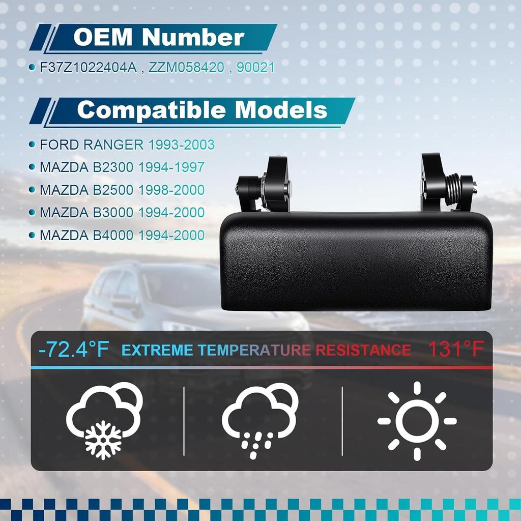 Exterior Door Handle Replacement for 1993-2003 Ranger, 1994-2000 B2300 B2500