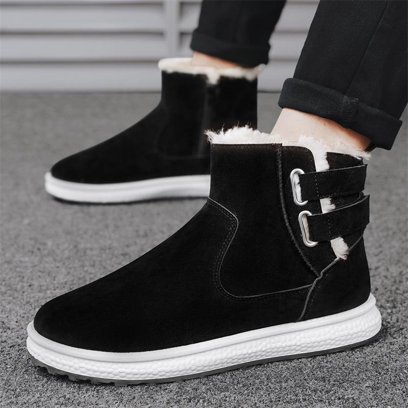 Men's Boots Winter High Quality Non Slip Boots Fleece To Keep Warm Boots 2024 New Men Winter Shoes Outdoor Waterproof Snow Boots
