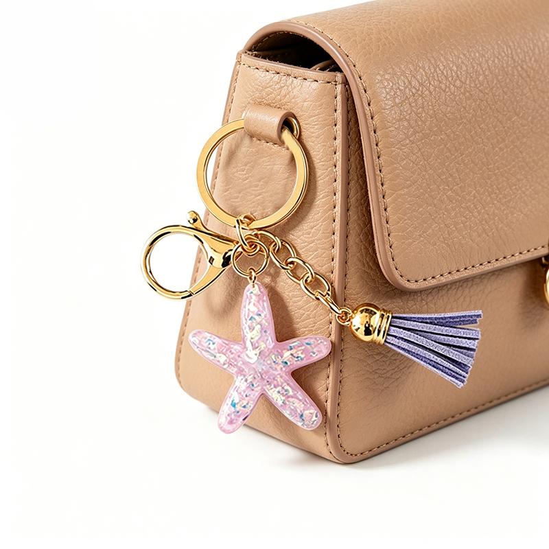 

Yogodlns Beach Star Mini Backpack Hanging Handbag Pendant Bag Pendant Bags Accessories one size фиолетовый