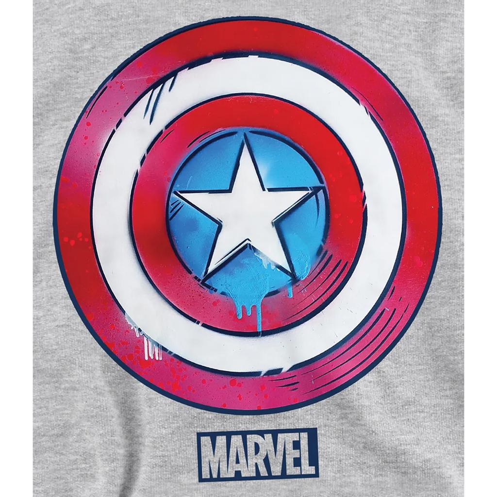 Captain America Childrens/Kids Drip Shield Heather Pull Over Hoodie