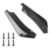 Carbon Fiber Black Rear Bumper Diffuser Side Fender Spoiler Lip Canard Protector