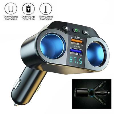 3.1A Dual USB Fast Car Charger Wireless Bluetooth FM Car Radio Transmitter 12/24V Player Socket Adapter Cigarette MP3 Modul M1U4