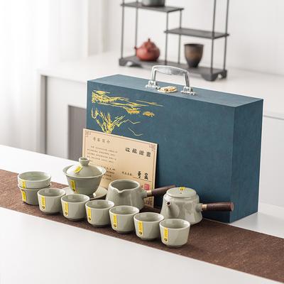 Tea Set, Open Film Can Raise Light Luxury Retro Style Boutique Gift Box, Intangible Cultural Heritage High-end Gifts