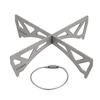 Lixada Outdoor Portable Mini Stove Rack Titanium/Stainless Steel Cross Stand Stove Bracket Pot Rack Steaming Rack for Reactor