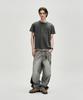 NOT4NERD Cathedral Afterimage Pigment Regular Fit T-Shirts - Charcoal