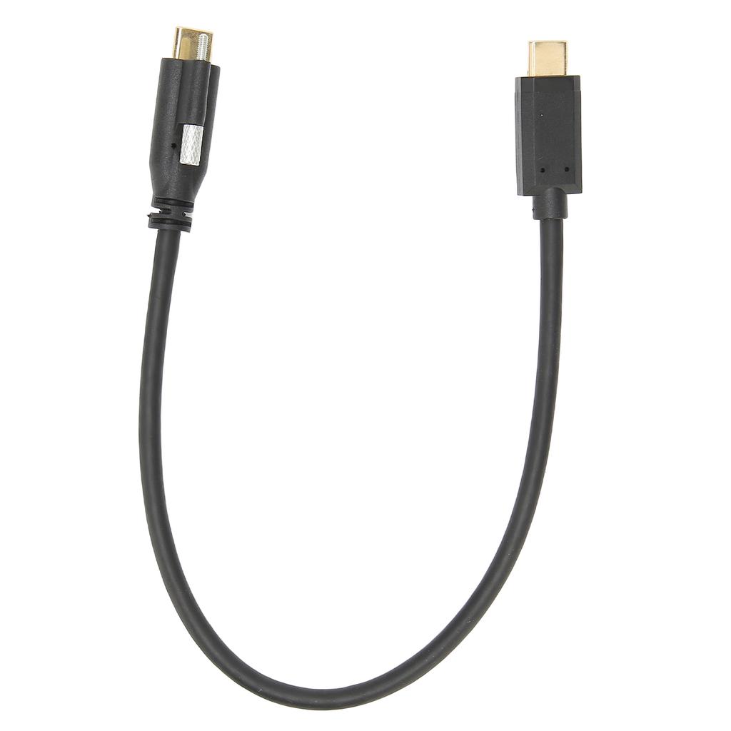 USB 3.1 Cable C to C Male to Femal with Fixing NutApprox 11.8in Long USB C to USB C Cable for Phone Laptop ChargerUSB C