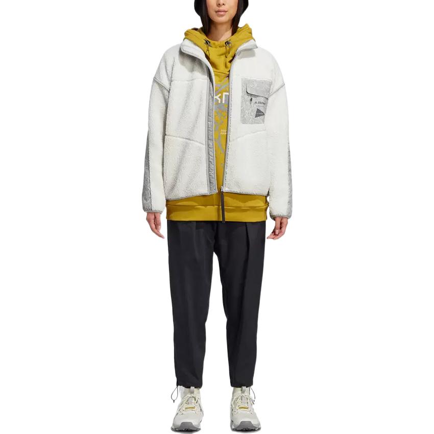 Adidas Terrex X And Wander Co-Branded Graphic Print Hoodie With Long Sleeves Men Hoodie Olive-Green HN6936