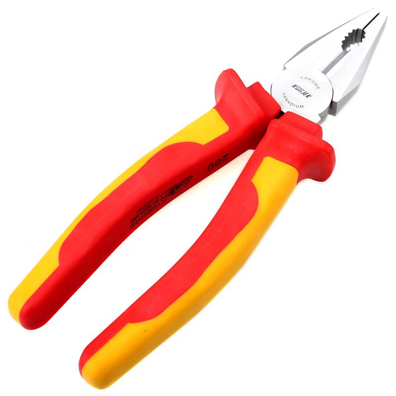 KUNJEK 813-106 Dual-Color Handle Combination Pliers 160mm