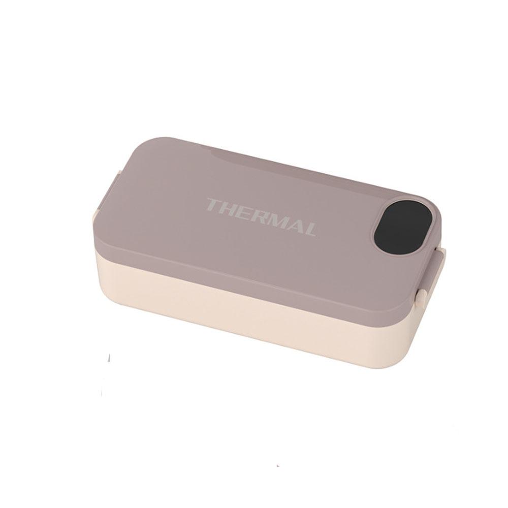 Heating Function Food Warmer Rechargeable Electric Heated Lunch Box USB Heated Lunch Box  Travel розовый