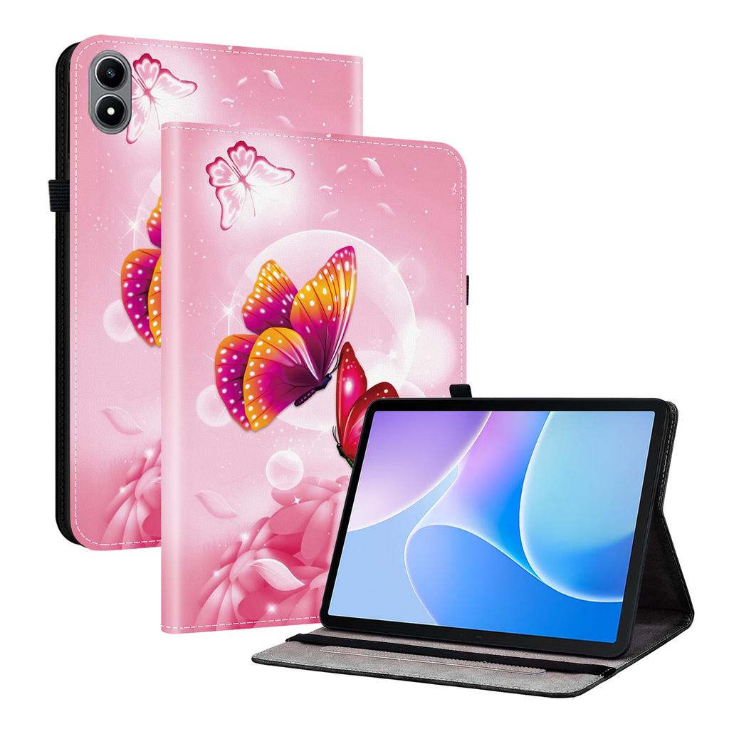 For Infinix Xpad 20 Leather Case Pattern Printed Stand Tablet Cover with Card Slots