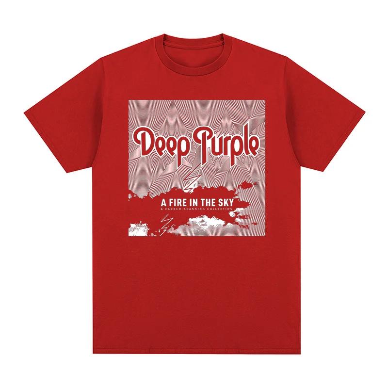 Deep Purple Vintage T-shirt Rock Band Graphic Retro Logos Breathable Cotton Men T Shirt Tee Tshirt Womens Tops