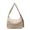 Korean version ins simple plaid large-capacity commuter women's tote bag sweet small fragrant exquisite shoulder messenger bag