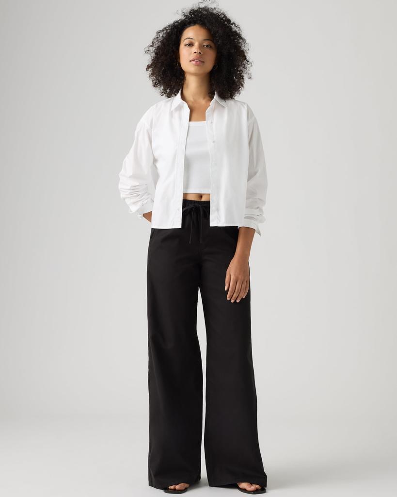 Levi's Harlie Cropped Relaxed Shirt Women's Long Sleeve US M 003P2-0007