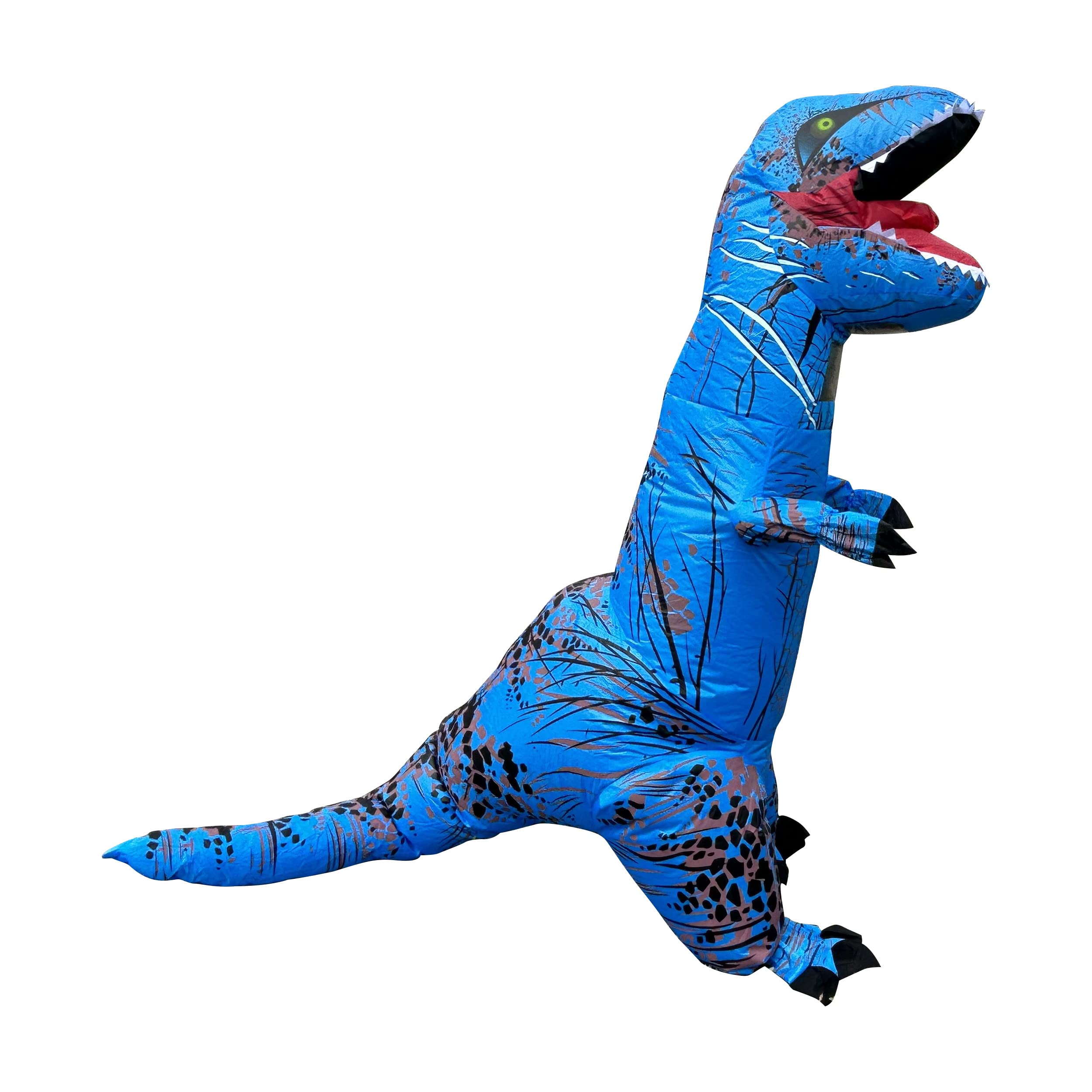 

DAIFUQIHUA Тираннозавр Динозавр Надувной Косплей Костюм Комплект Взрослого Размера Кигуруми, 4, Унисекс, (синий) синий