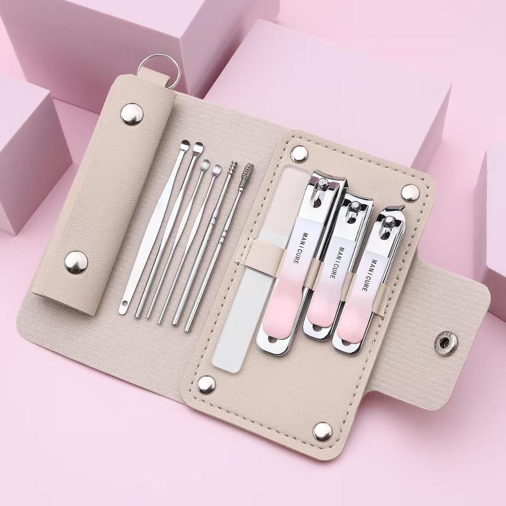 "Kit de Herramientas Portátil Profesional para Manicura y Pedicura con Cortauñas y Tijeras"