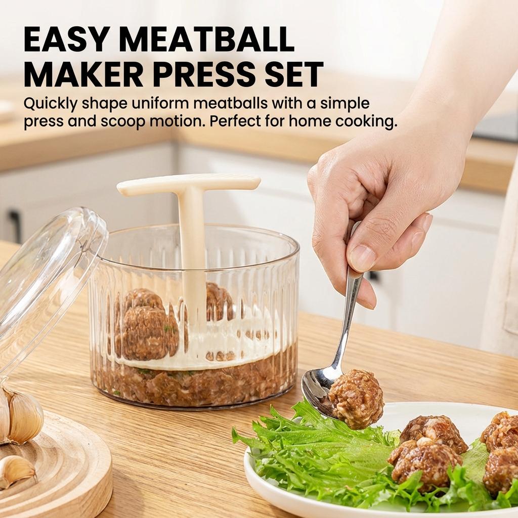 Manual Meatball Maker Food Grade PP Plastic Tool For Meatballs Shrimp Paste Fish Balls