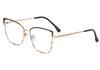 Stylish Cat-Eye Shaped Anti Blue Light Presbyopia Eyeglasses Metal Eyeglasses Women Trend PC Screen Goggles Radiation Protection Eyeglasses
