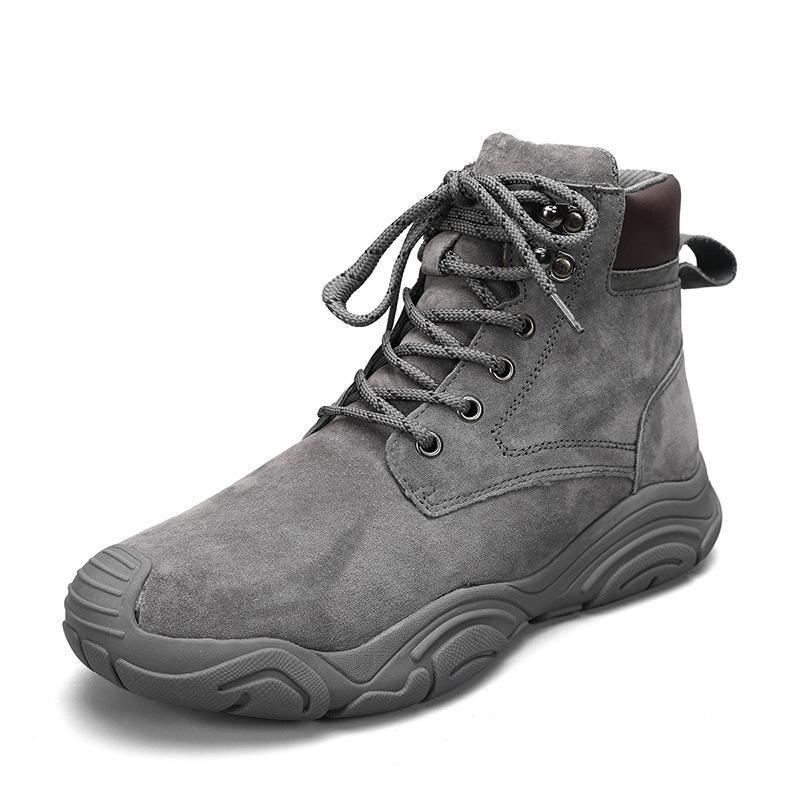 2024 foreign trade explosion autumn and winter new men's thick-soled outdoor leisure leather suede Martin boots