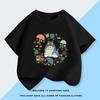 Totoro Mode bedrucktes Kinder-Kurzarm-T-Shirt aus reiner Baumwolle im Sommer, Bonbonfarbe, Koreanische Version, Lässiges Oberteil