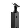 Cable Railing Post 36x1x2in 30° Angled Hole Stair Railing Post Black 1Pc