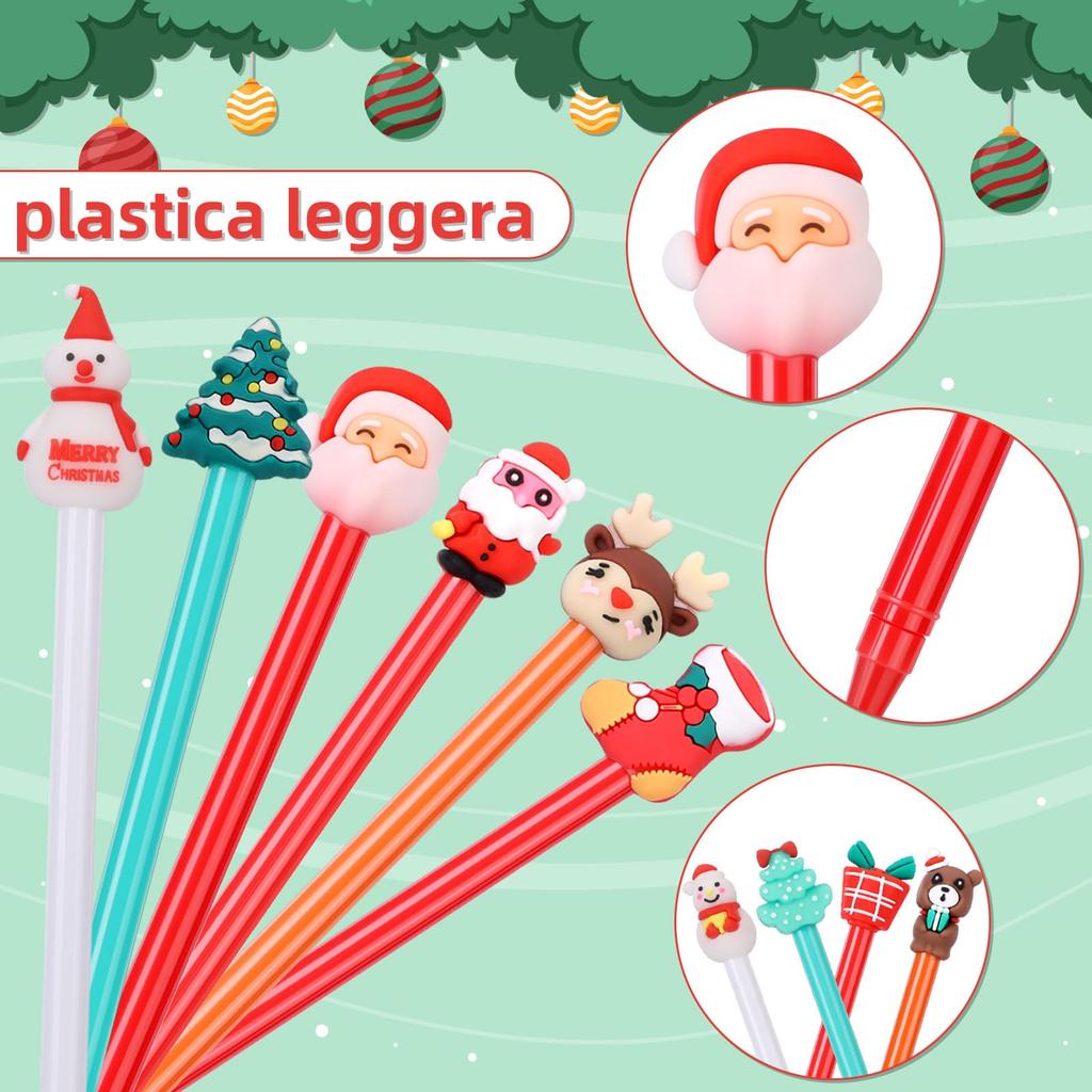 Kesote Christmas Prize Stationery Set of 20 Ballpoint Pens Perfect Christmas Gift for Festival and Other Cute Stationery and Christmas Oil-Based -