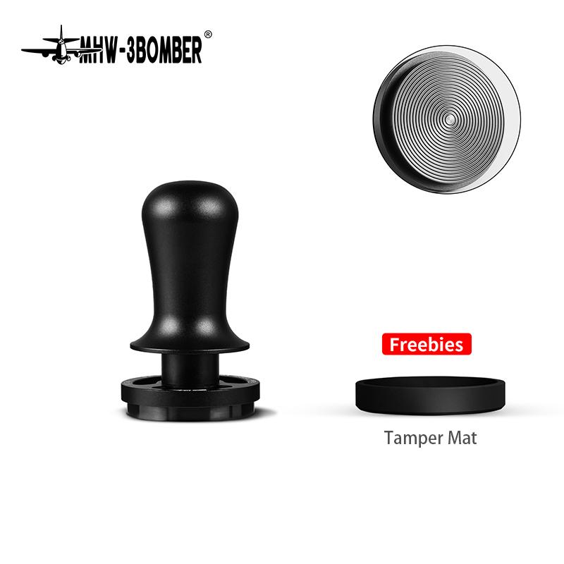 

MHW-3BOMBER Coffee Tamper 30lbs Constant Pressure 51/53.35/58.5mm Espresso Tamper 3-Spring SUS304 Coffee Bar Barista Accessories 53.35mm