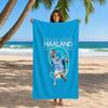 Football Player Erling Haaland Towel Beach Towel Quick Dry Sand Free Bath Towel for Summer Pool Travel Vacation