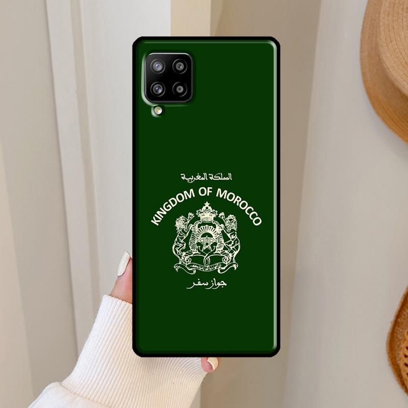 Pouzdro s marockou vlajkou na pas pro Samsung Galaxy A53 A33 A13 A73 A51 A71 A50 A12 A22 A32 A52 A72 A52S A21S Cover