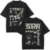 Camiseta Lavada com Logo do Álbum de Música Pop da Cantora Beyonce Camisetas Cowboy Carter Masculinas Vintage Oversized Camisetas Casuais de Algodão
