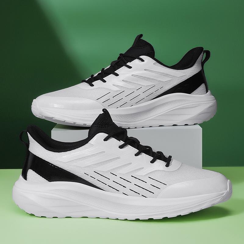 Men's Flying-Woven Sneakers Summer New Fashion Anti-Slip Sport Casual Shoes Breathable Mesh Lightweight for Jogging Gym Workouts