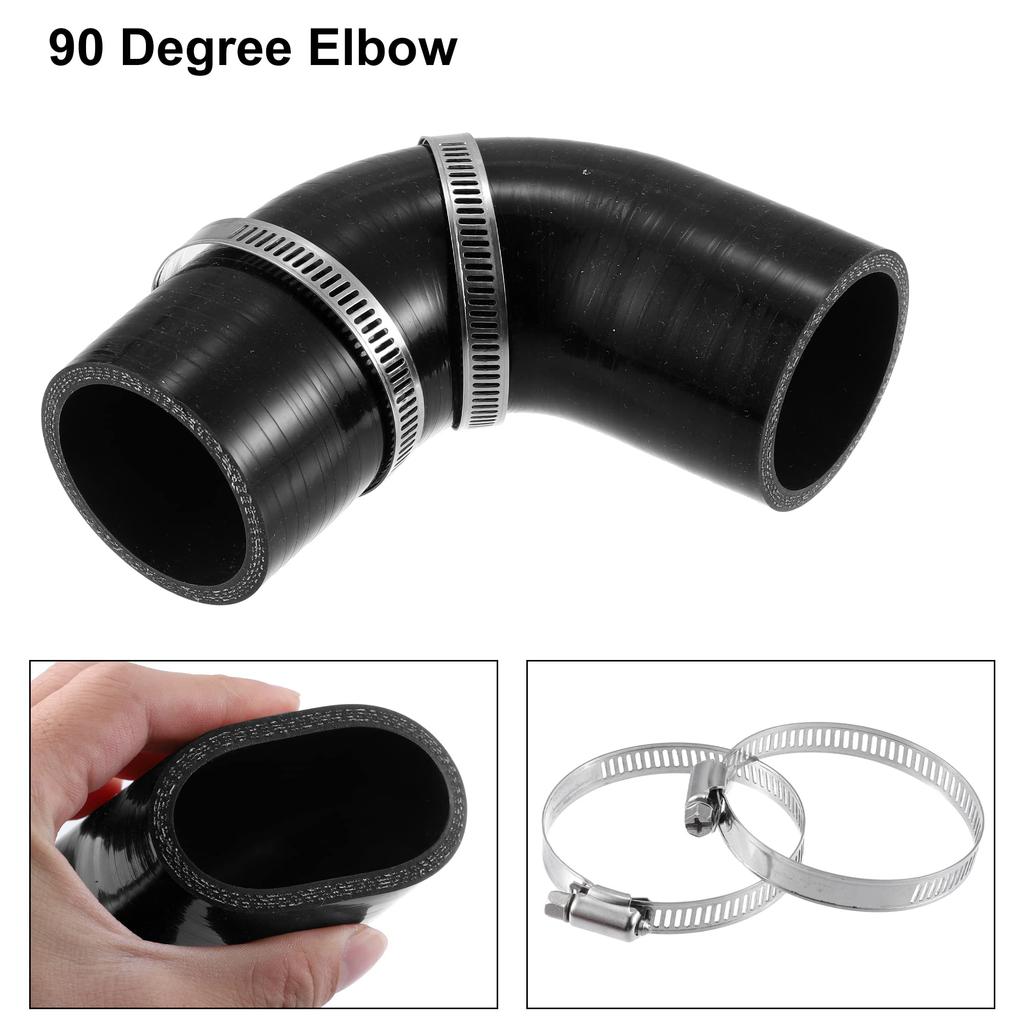 uxcell Silicone Hose Heater Hose Intake Hose Air Hose Silicone Pipe Radiator Hose Inner Diameter 51mm 90 Degree Hose Band Heat Resistant Cold Res