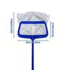 Durable Pool Leaf Skimmer Featuring Deep Nylon Net And Aluminum Frame For Effective Swimming Pool Maintenance
