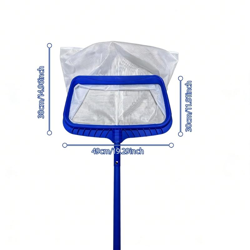 Durable Pool Leaf Skimmer Featuring Deep Nylon Net And Aluminum Frame For Effective Swimming Pool Maintenance
