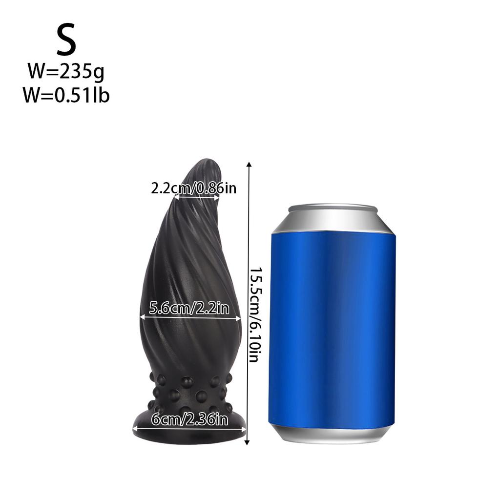 Spiral Dragon Egg Butt Plug Penis More Sizes Men's and Women's Back Court Masturbation Massage Anal Dilatation Device Adult Sex Product Toys