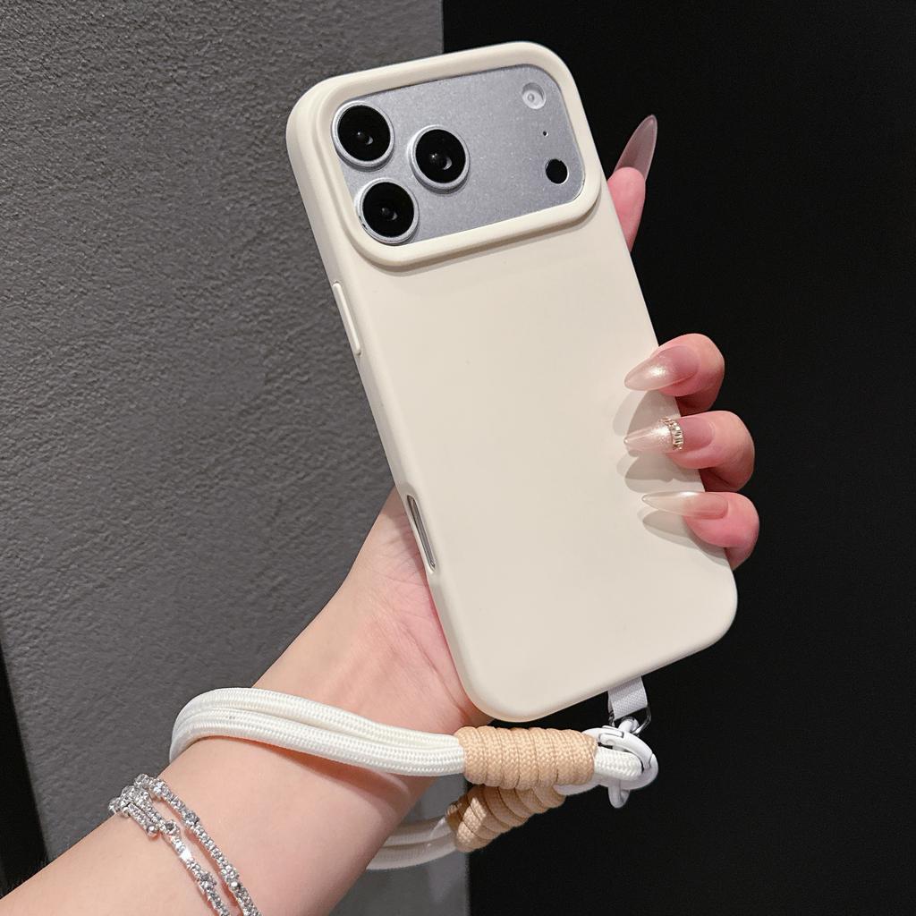 Classic Wrist Strap Phone Case Suitable For iPhone 17 Pro Max Short Strap 16 14 15 Plus Anti-Slip 12 13 11 Pro Max Case,Charm
