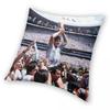 Ruhe in Frieden Diego Maradona quadratische Kissenhülle Polyester Leinen Samt Kreativer Reißverschluss Dekor Bettkissenbezug