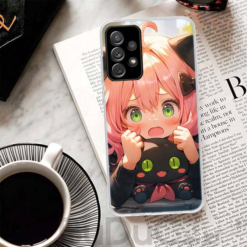 S-Spy Family Anya Phone Case For Samsung A16 A26 A36 A56 A15 A14 A13 A55 A54 A53 A25 A24 A23 A35 A34 A33 A05S A04S A15 A14 A54 A