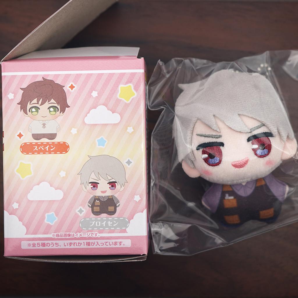 Hetalia Anime Prussia Russia Germany Italy Spain Germany France Uk Usa Plush Keychain Collection Pendant