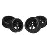 4Pcs RC Car Rubber Tire Better Grip Enhanced Friction Hub Wheel Tire for 1 8 1 10 RC Crawler
