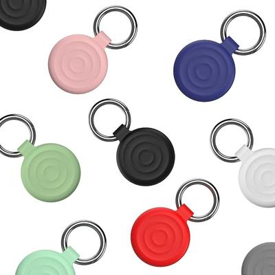 Funda de Silicona para Rastreador Llavero Soporte Carcasa para Apple AirTag Accesorios de Rastreador