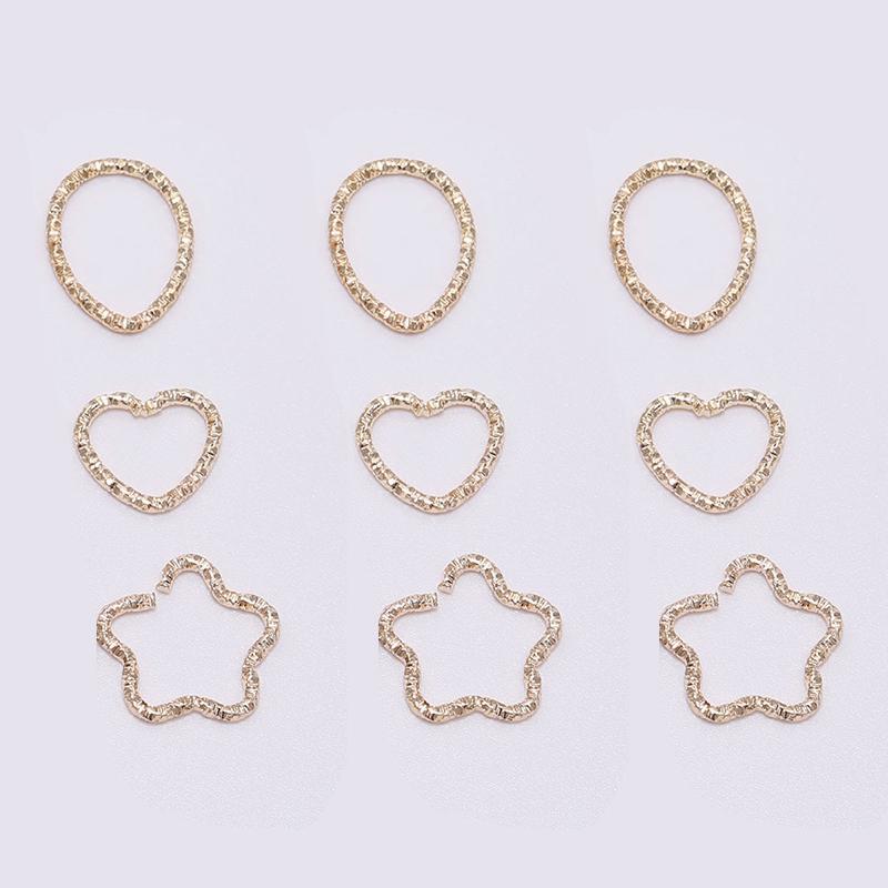 30-100 Stück/Los 8-20 mm Goldene Biegeringe Runde Gedrehte Sprengringe Verbinder Für DIY Schmuckzubehör Herstellungsbedarf
