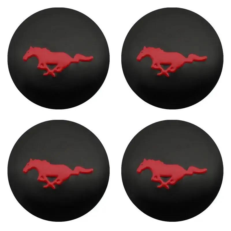 

New 2026 Car Sticker 4pcs 56/60/65mm Car Styling Wheel Center Hub Caps Stickers Badge For Ford Focus Fiesta Mondeo Fusion Explor