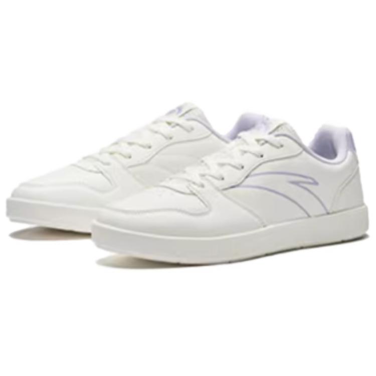 Anta Comfortable Fashionable Versatile Durable Lightweight Increased Height Low-Top Skate Shoes Women Sneakers White 922538042-3