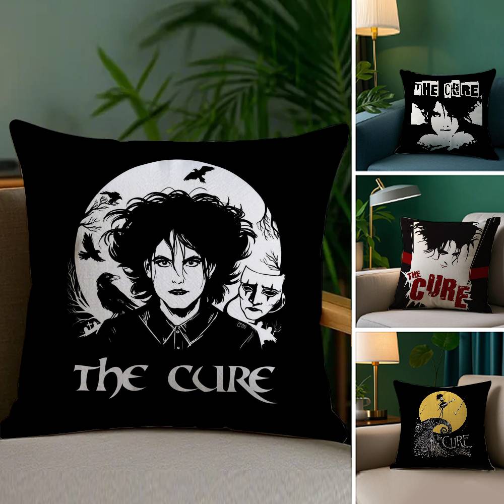The C-Cure Rock Band Pillow Case Sofa Living Room Bedroom Double-sided Printing Square Cushion Nap Time Cushion Cover