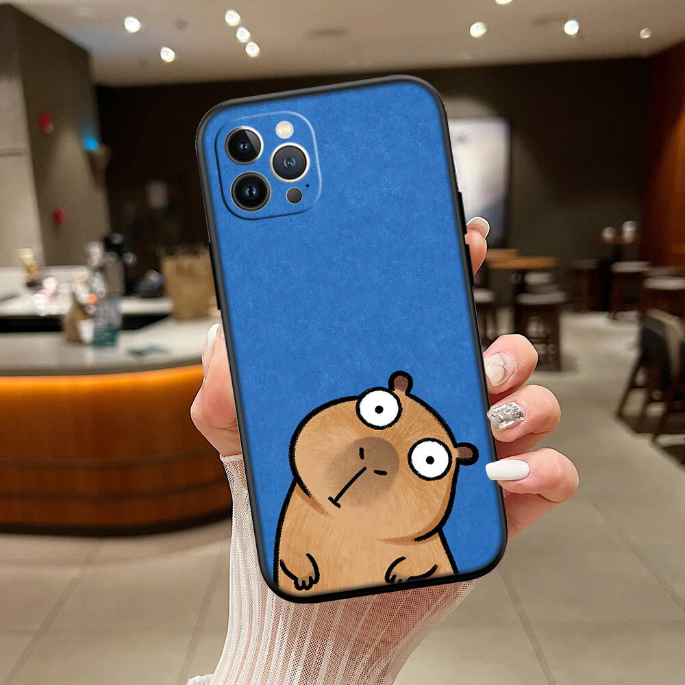 Cartoon Capybara Case for Samsung Note 20 10 S25 Plus Ultra Lite FE A11 A26 A51 A52 A53 A56 A70 A71 A72 A73 M20 M30 M21 M31 M51