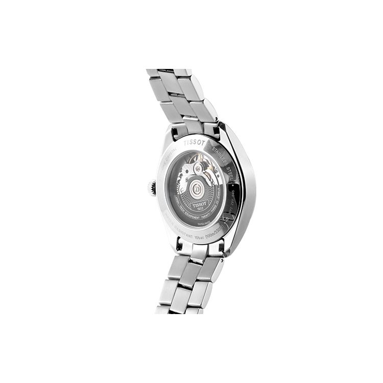 Tissot Pr100 Serie Mechanisches Uhrwerk 100m Wasserdicht Uhr 39mm Weißes Zifferblatt Edelstahlarmband Herrenuhren Silber T101.407.11.031.00