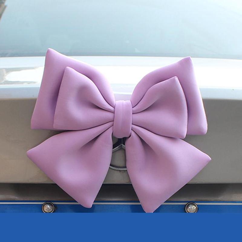 1 Piece Bow Styling Women Cycling Electric Bike Car Accessories Motorcycle Helmet Butterfly Knot Full Face Off Road Helmet Decor
