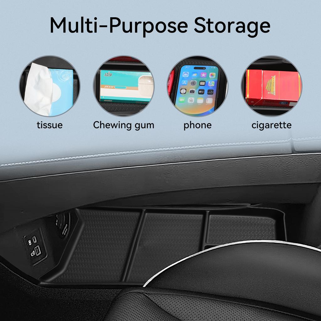 Für Chery OMODA 5 C5 E5 EV Modell 2025 2025 Mittelkonsole untere Aufbewahrungsbox Autoablage TPE Organizer Zubehör Aufräumen Schwarz