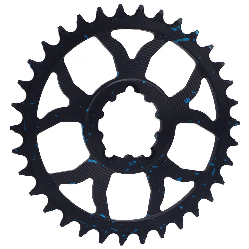 34T Bike Chainring 7075 Aluminum Alloy Positive Negative Tooth Round Chainwheel for GXP Road Bikes
