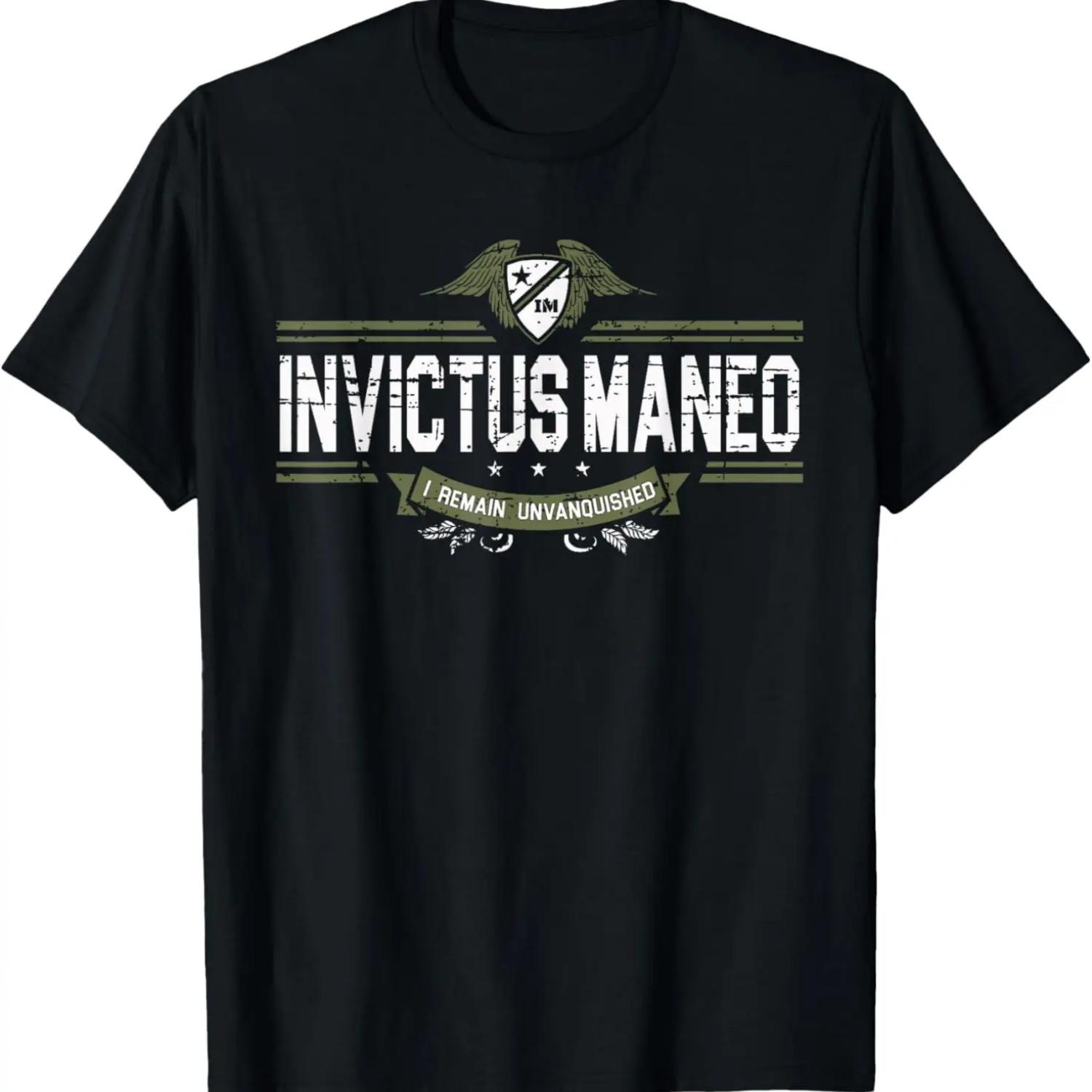

Invictus Maneo - что на латыни означает _Я Остаюсь Непобежденным_ Футболка XXXXXL чёрный